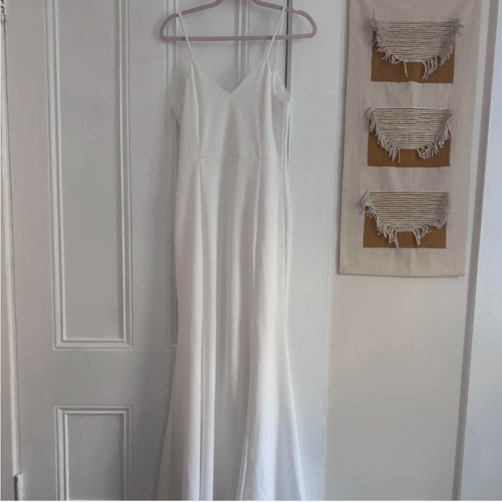 Lulus White Maxi Wedding Dress